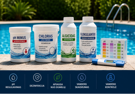 5 produits chimiques essentiels pour piscine