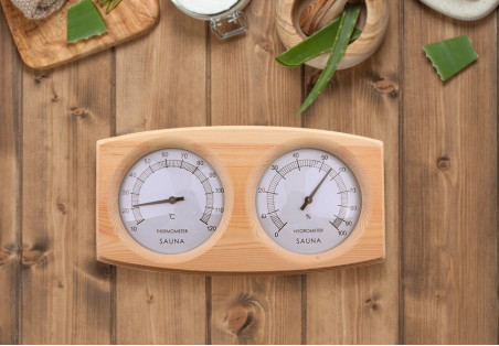 Hygromètre-Thermomètre, élément essentiel du sauna