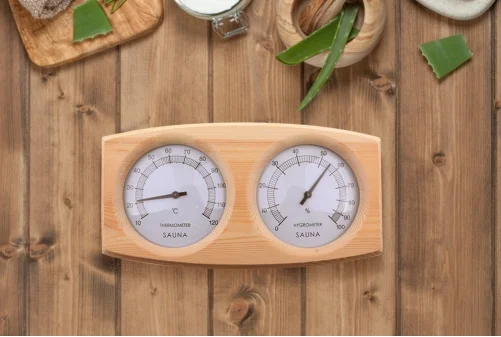 Hygromètre-Thermomètre, élément essentiel du sauna