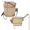 seaux de douche de sauna
