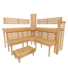 modules de bancs de sauna
