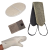 Gants de sauna, éponges