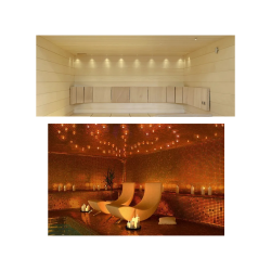 Ensembles de fibres lumineuses pour sauna