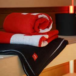 Serviettes et banquettes de sauna
