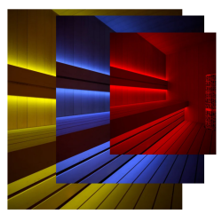 Bandes LED pour sauna, RVB