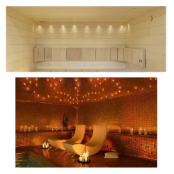 Ensembles de fibres lumineuses pour sauna