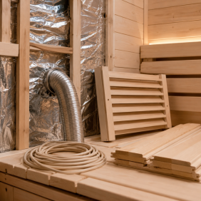 Matériaux pour l'installation du sauna
