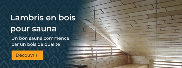 Lambris en bois pour sauna