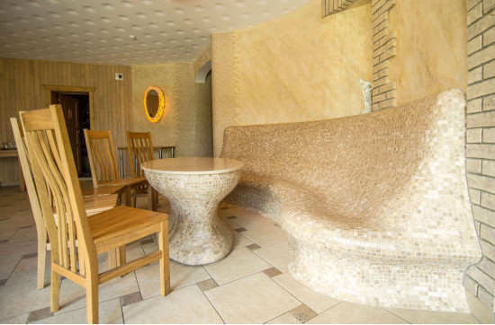 Banc chauffé et table au sauna - Autres projets