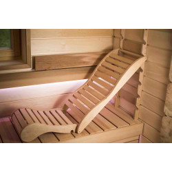 Couchette de détente pour sauna, aulne noir