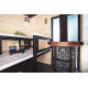HARVIA Duo paroi vitrée 9 x 19 avec cadre, aluminium noir