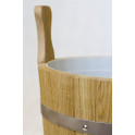 Seau en bois pour fouets, chêne, 12l - 2