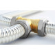 Tuyau Sauflex en acier inoxydable galvanisé pour vapeur, 4,0 m