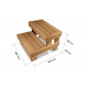 Banc-escabeau pour sauna HS 2, en tremble thermotraité