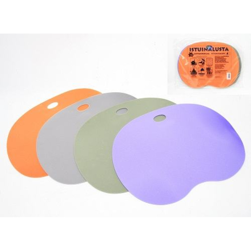 Sièges de sauna couleur, 4 psc.