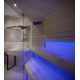 Système de climatisation pour sauna SAUNUM Base S Solution, panneau de commande noir