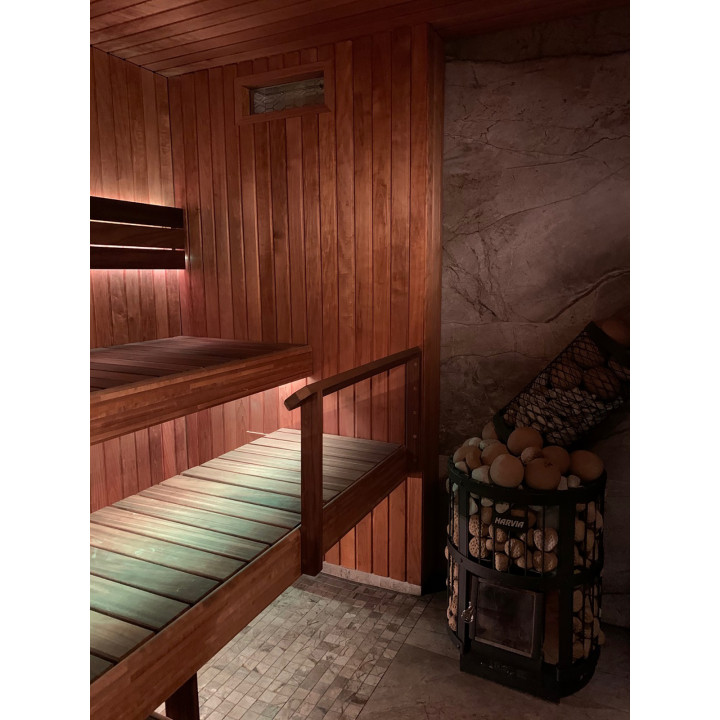 Système de climatisation pour sauna SAUNUM Base S Solution, panneau de commande noir