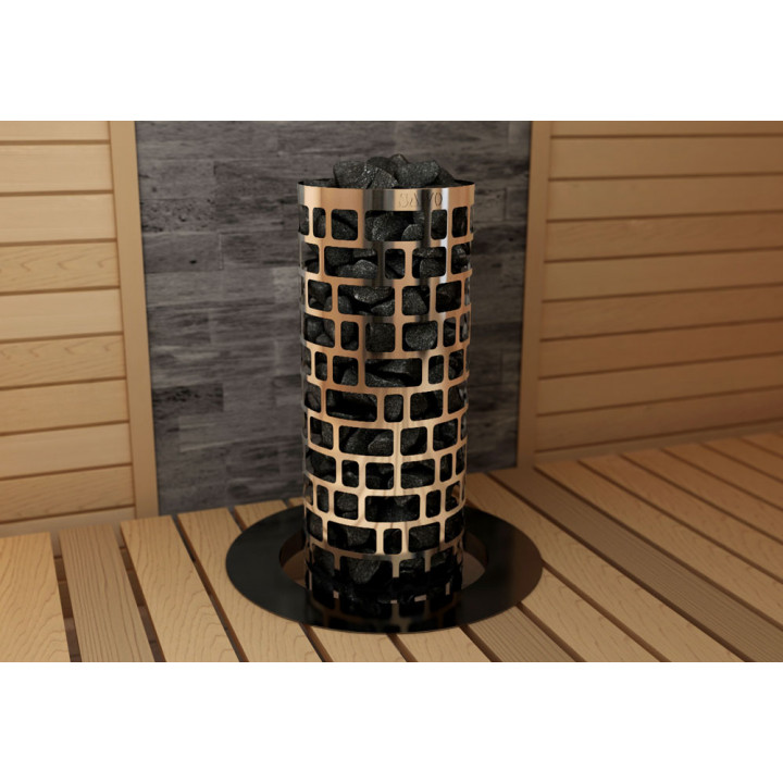 Poêle de sauna électrique – SAWOTEC Ari Round, sans unité de commande, ARI3-45NS