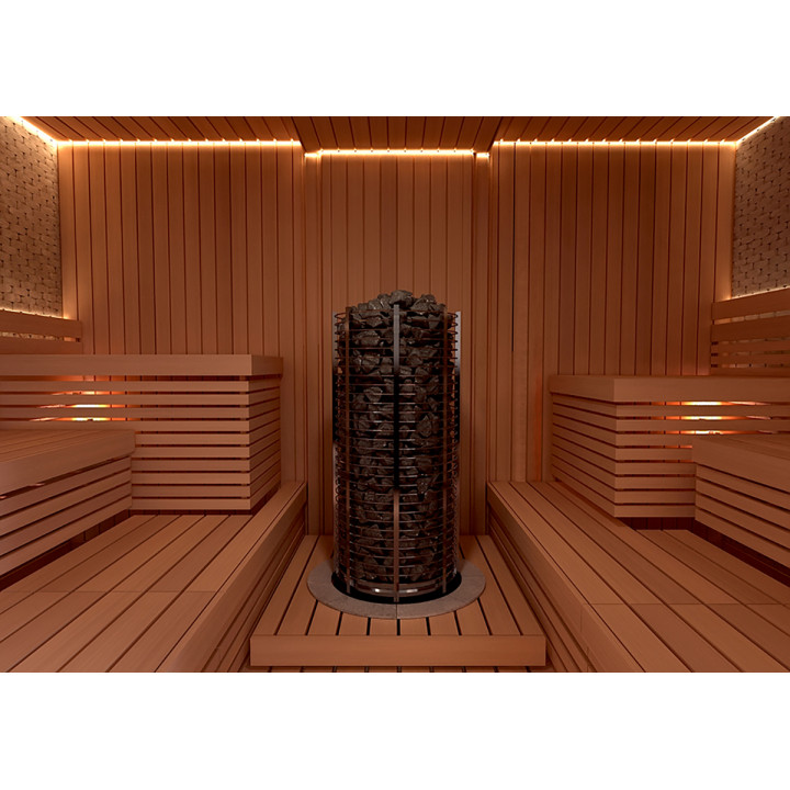 Poêle de sauna électrique – SAWOTEC Tower, sans unité de commande, TH9-120NS-P