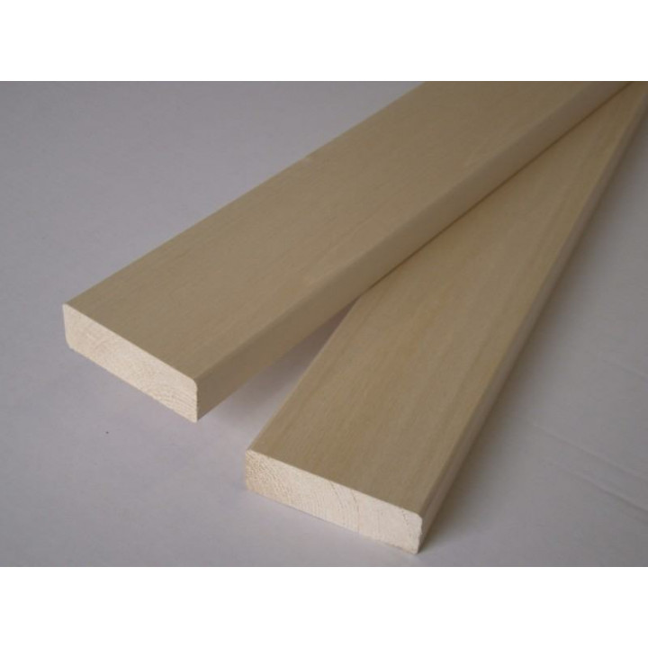 Banc en bois, 24 x 90 mm, classe AB, tilleul