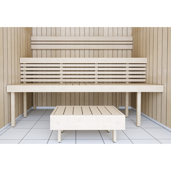 Banc de sauna modulaire STANDART, Aspen