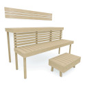 Banc de sauna modulaire STANDART, Aspen - 1