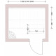 Banc de sauna modulaire STANDART, Aulne