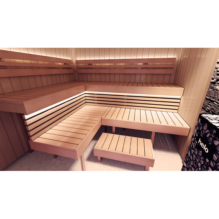 Banc de sauna modulaire OPTIMAL, Aulne