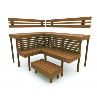 Banc de sauna modulaire OPTIMAL, Thermo tremble