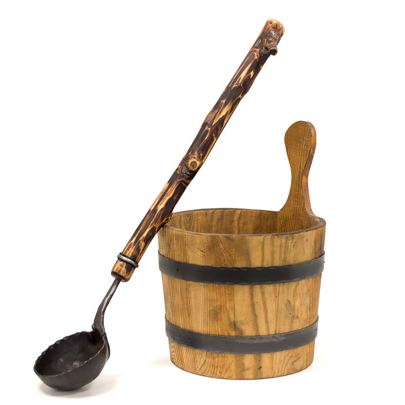 Ensemble seau et louche Legend forgé 7,0 L