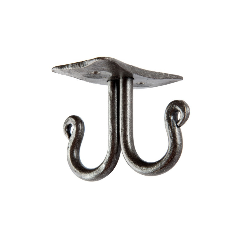 Porte-serviettes sous l'étagère, deux crochets