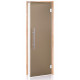 Portes de sauna en verre AD LUX, verre mat, 80 x 200, aulne, bronze mat