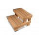 Banc-escabeau pour sauna HS 2, en tremble thermotraité