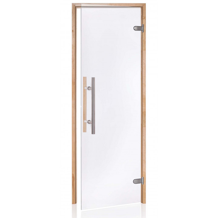 Portes de sauna en verre AD PREMIUM LIGHT, 80 x 200, aulne, transparentes