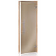 Portes de sauna en verre AD PREMIUM LIGHT, 70 x 190, aulne, bronze