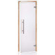 Portes de sauna en verre AD PREMIUM LIGHT, verre mat, 80 x 200, aulne, transparent mat