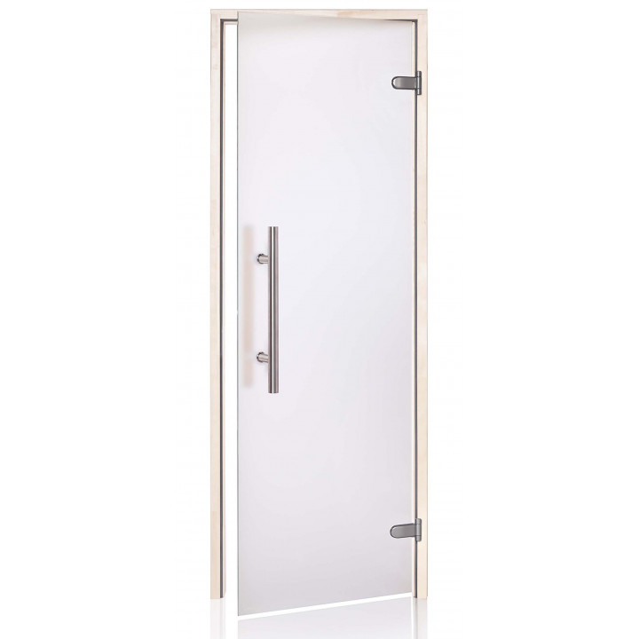Portes de sauna en verre AD PREMIUM LIGHT, verre mat, 70 x 190 cm, Aspen, transparent mat