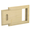 Grille de ventilation en bois, pin - 0