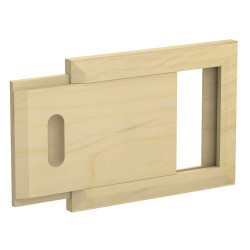 Grille de ventilation en bois, pin 