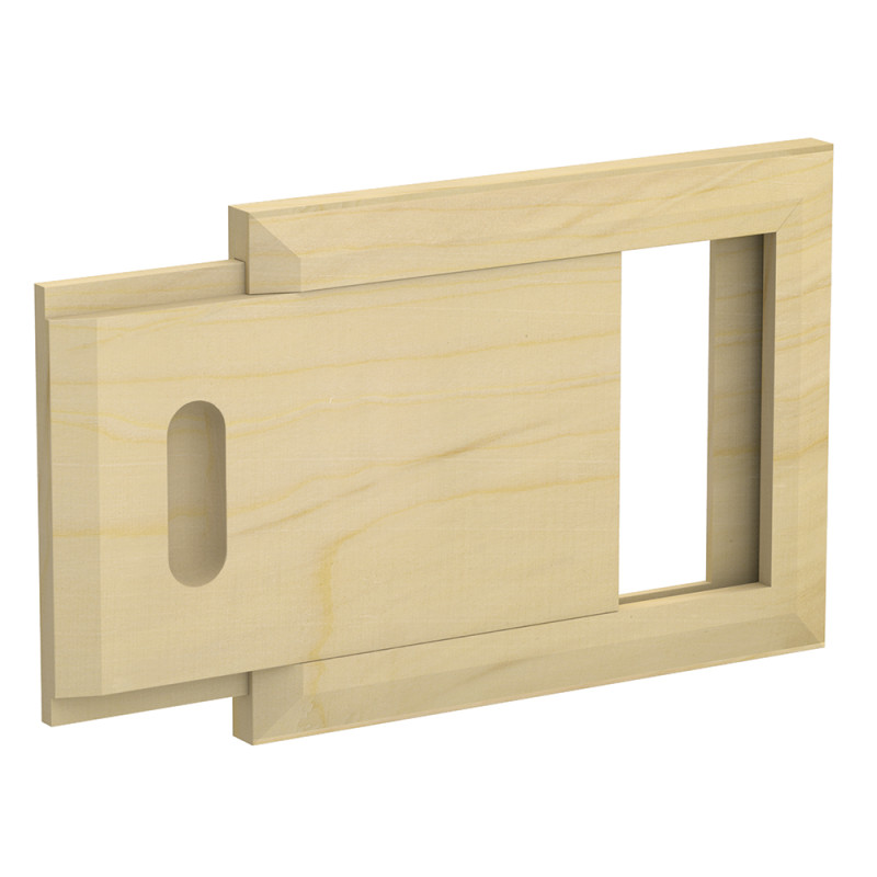 Grille de ventilation en bois, pin