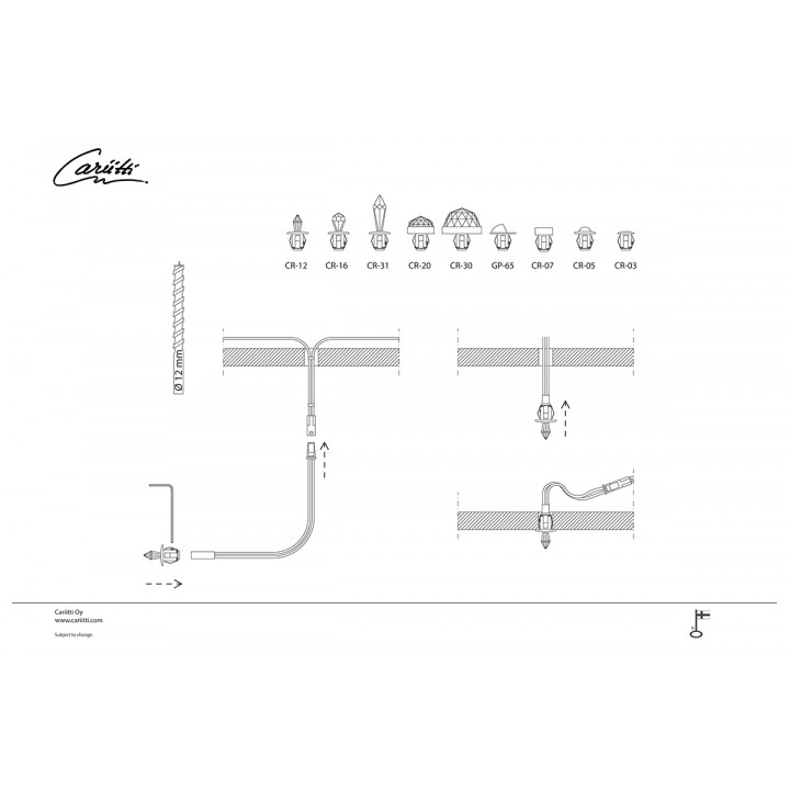 Cristaux CARIITTI CR-05 pour éclairage LED