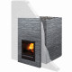 Poêle à bois pour sauna - TULIKIVI KINOS 20 GRAFIA, couche de pierre supplémentaire pour portail