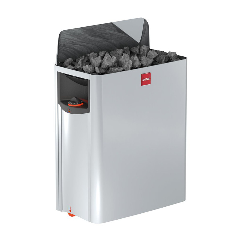 Poêle de sauna électrique HARVIA The Wall SW45 4,5 kW avec panneau de commande
