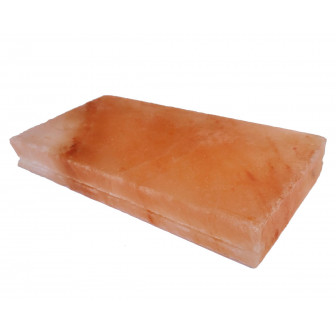 Briques de sel himalayennes polies avec encoche 200x100x25mm