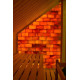 Briques de sel himalayennes polies avec encoche 200x100x50mm