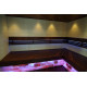 Briques de sel himalayennes polies avec encoche 200x100x50mm