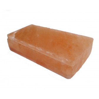 Briques de sel himalayennes polies avec encoche 200x100x50mm