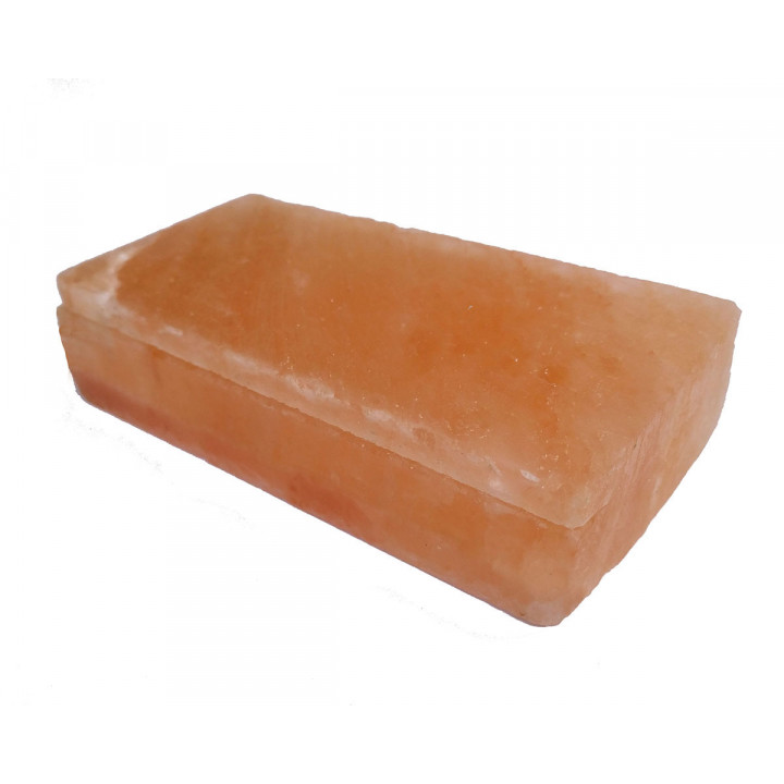 Briques de sel himalayennes polies avec encoche 200x100x50mm