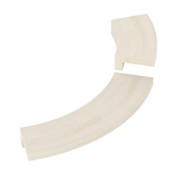 Bride d'encastrement - pour radiateur d'angle SAWOTEC Tower, en bois  Bride d'encastrement - pour radiateur d'angle SAWOTEC Tower, en bois