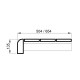 Banc de sauna, Pin traité thermiquement, 135x654x1800-2400mm